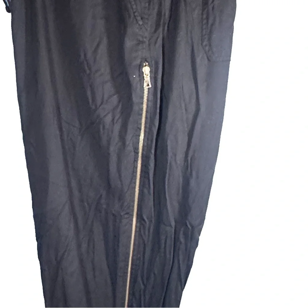 Lane Bryant Black Pants w/ Side Zipper & Houndstooth Detail - Size 22/24 - Picture 4 of 13